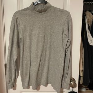 gray turtleneck